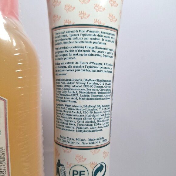 Perlier Orange Blossom Bath & Shower Gel 8.4 oz & Hand Cream 3.4 oz Sealed - Picture 6 of 10